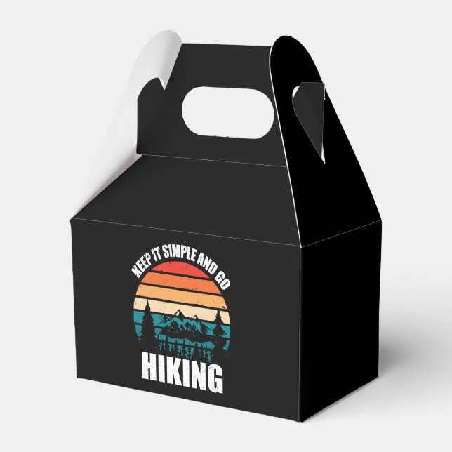 Caixinha De Lembrancinhas Mantenha Simples E Vá Hiking (Frente)