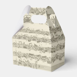 Caixinha De Lembrancinhas Manuscrito De Música Do Bach segundo Cello Suite