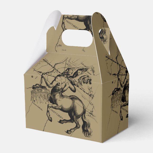 Caixinha De Lembrancinhas Mapa de Constelação Sagitário Hevelius 1690 (Verso)