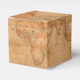 Caixinha De Lembrancinhas Mapa do Velho Mundo Russo Antiquado
