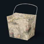 Caixinha De Lembrancinhas Mapa náutico do Vintage<br><div class="desc">Caixa de favores com um mapa antigo que inclui criaturas marinhas de safra e outros elementos náuticos.</div>