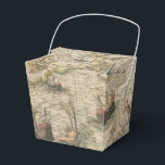 Caixinha De Lembrancinhas Mapa náutico do Vintage<br><div class="desc">Caixa de favores com um mapa antigo que inclui criaturas marinhas de safra e outros elementos náuticos.</div>