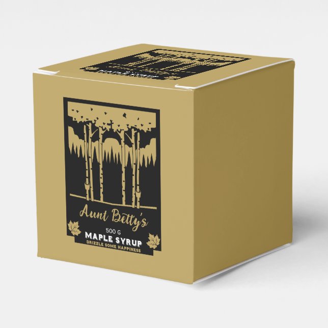 Caixinha De Lembrancinhas Maple Syrup Farmers Market (Frente)