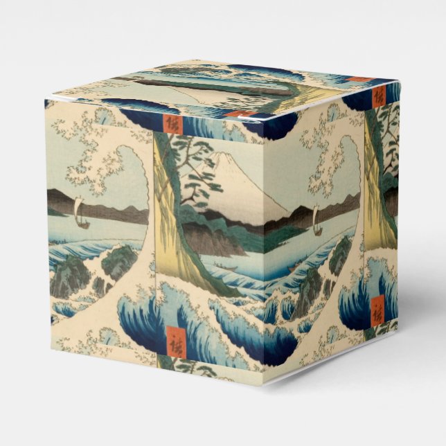 Caixinha De Lembrancinhas Mar Japonês de Satta Hiroshige Art (Frente)