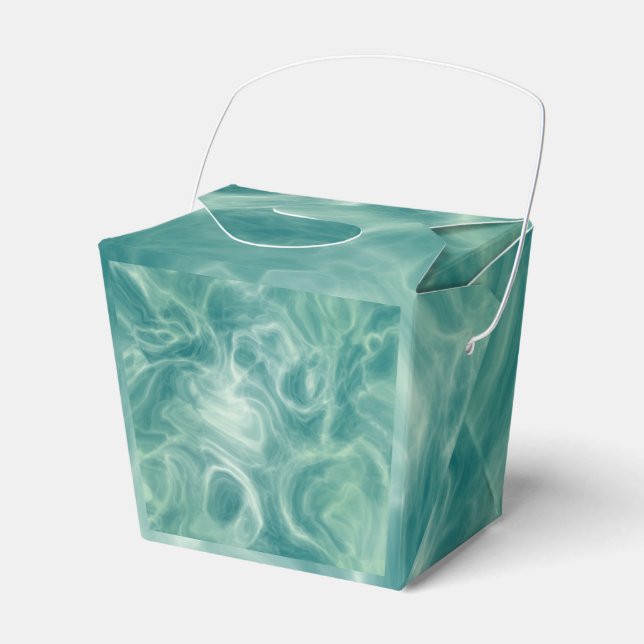 Caixinha De Lembrancinhas Marble Verde (Frente)