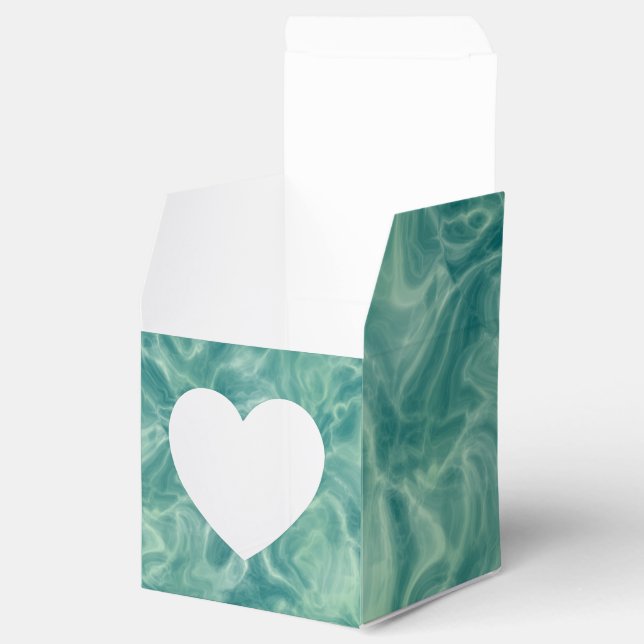 Caixinha De Lembrancinhas Marble Verde (Aberto)