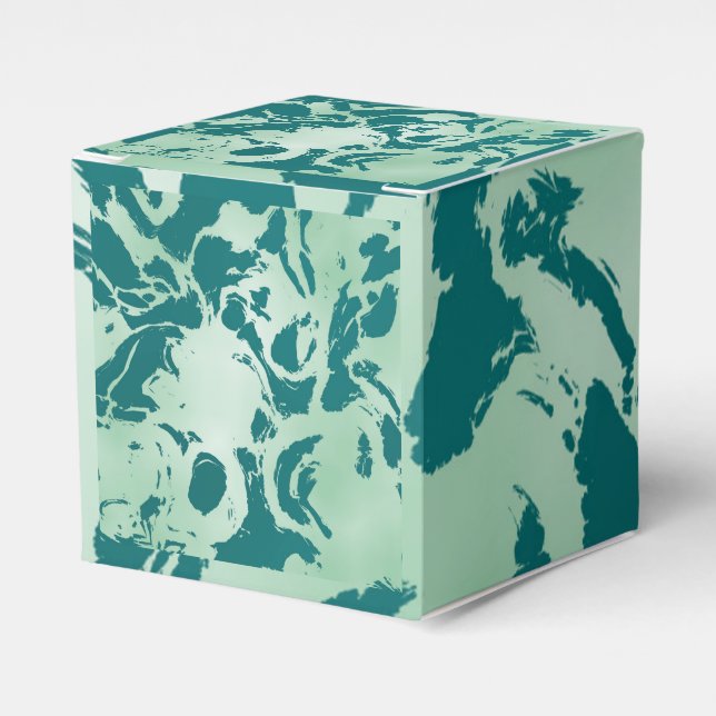 Caixinha De Lembrancinhas Marble Verde (Frente)