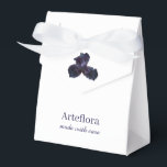 Caixinha De Lembrancinhas Marca Florista da Flor Íris Roxo Elegante<br><div class="desc">Melhore a apresentação da sua marca com estas elegantes caixas de favoritos da íris roxa, perfeitas para floristas, negócios de butique ou favores especiais. Com uma fotografia sofisticada de flor da íris, essas caixas personalizáveis adicionam um toque floral refinado a embalagens para pequenos presentes, favores de casamento ou presentes de...</div>