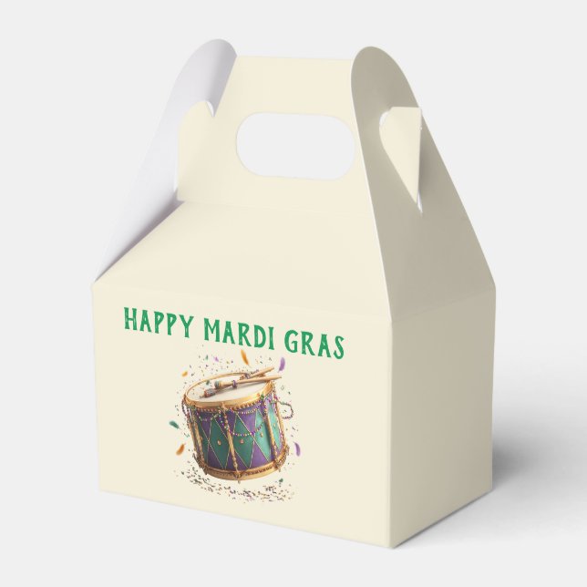 Caixinha De Lembrancinhas Mardi Gras Festive Drum (Frente)