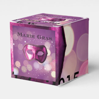 Caixinha De Lembrancinhas Mardi Gras Purple Mask Boxes