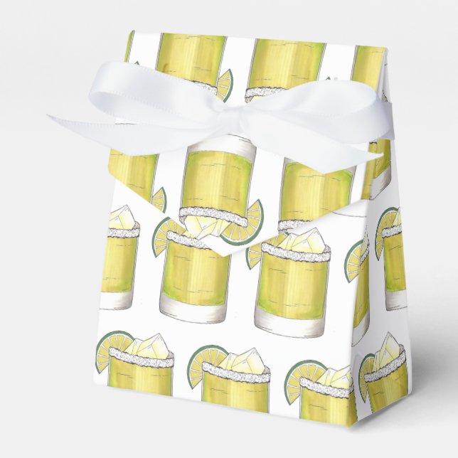 Caixinha De Lembrancinhas Margarita Summer Cocktail Mistura de Verde limão (Frente)