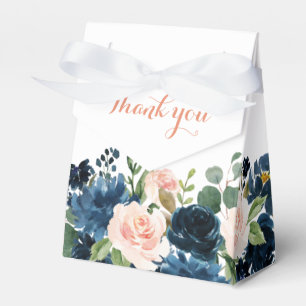 Caixinha De Lembrancinhas Marinho Blue Blush Rose Boho Casamento