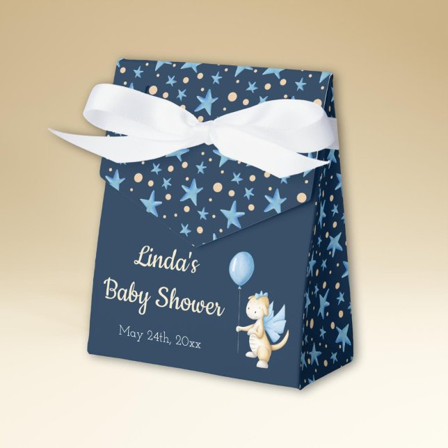 Caixinha De Lembrancinhas Marinho Blue Dragon com Chá de fraldas temático de (Criador carregado)