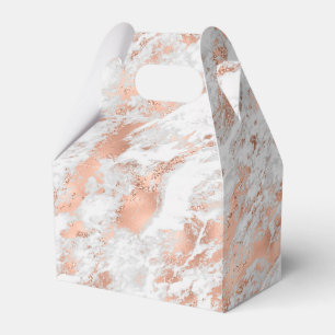 Caixinha De Lembrancinhas Mármaco branco Dourado Rosa bonito