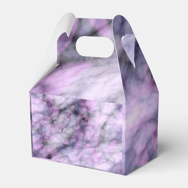 Caixinha De Lembrancinhas Mármore Roxo (Frente)
