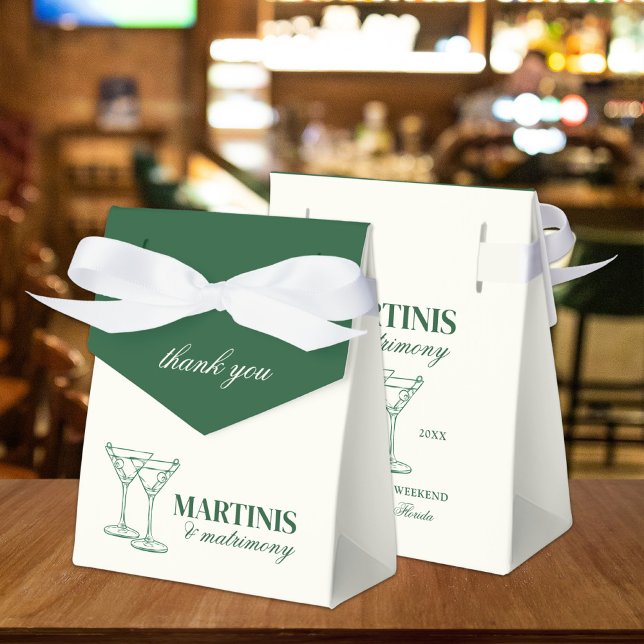 Caixinha De Lembrancinhas Martinis & Matrimony Bachelorette Weekend (Criador carregado)