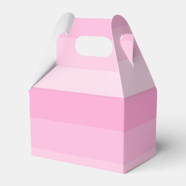 Caixinha De Lembrancinhas Matizes de faixas cor-de-rosa (Verso)