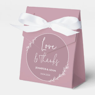Caixinha De Lembrancinhas Mauve Rosa Rosa Casamento Bridal Favor De Brida Ob