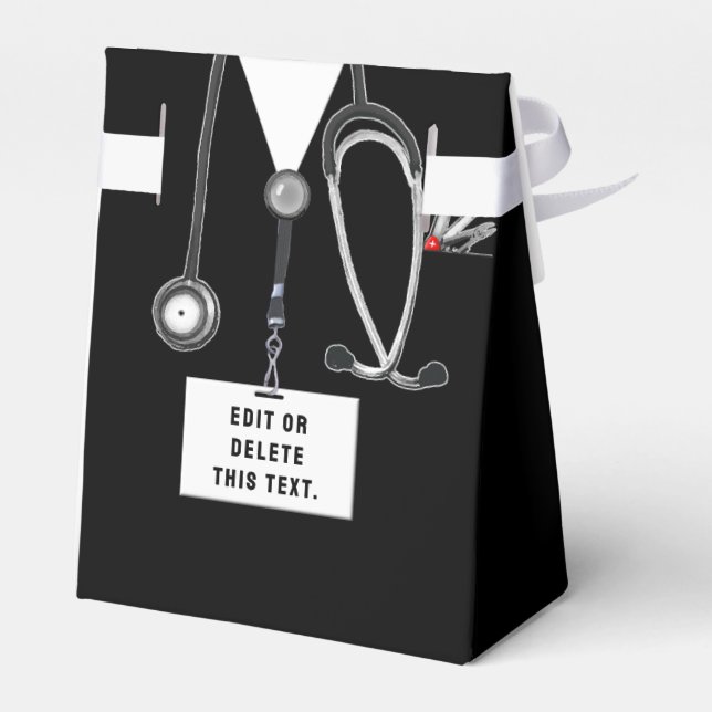 Caixinha De Lembrancinhas Medical School Graduation Favor Box (Verso)