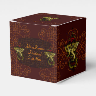Caixinha De Lembrancinhas Mehndi Ganesha (vermelho)