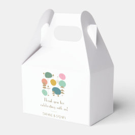 Caixinha De Lembrancinhas Meio século Retro Moderno Casamento Personalizado 