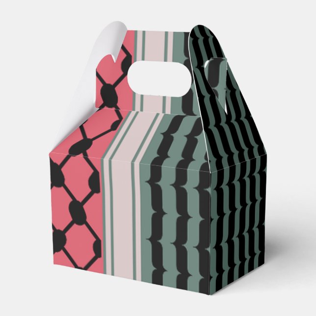 Caixinha De Lembrancinhas Melancia palestiniana Hatta Keffiyeh Kufiya Folk (Frente)