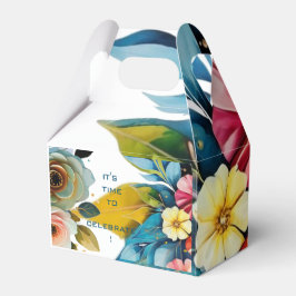 Caixinha De Lembrancinhas menina pastel floral art babyshower