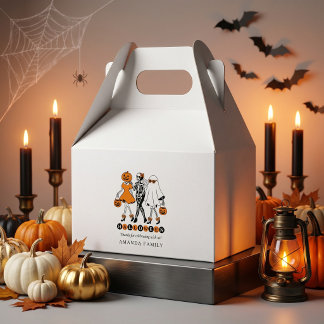 Caixinha De Lembrancinhas Meninas de Halloween Fofas Esqueleto Fantasma Abób