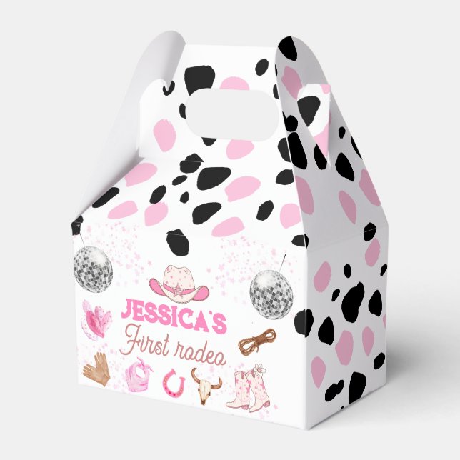 Caixinha De Lembrancinhas Menino Meu Primeiro primeiro aniversario De Vaquei (Verso)