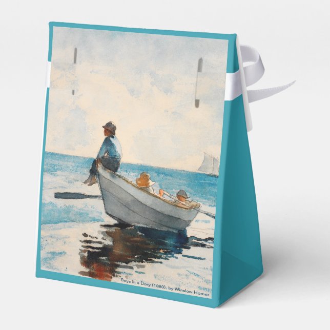 Caixinha De Lembrancinhas Meninos Em Uma Seca (1880) Por Winslow Homer (Verso)
