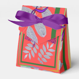 CAIXINHA DE LEMBRANCINHAS MERRY CHRISTMAS SILVER LEAVES