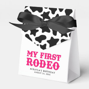 Caixinha De Lembrancinhas Meu Primeiro Rodeio Cowgirl Rosa Aniversário