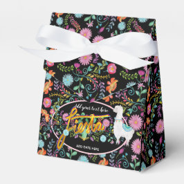 Caixinha De Lembrancinhas Mexicano Flores do Fiesta Folk Llama Personalizada