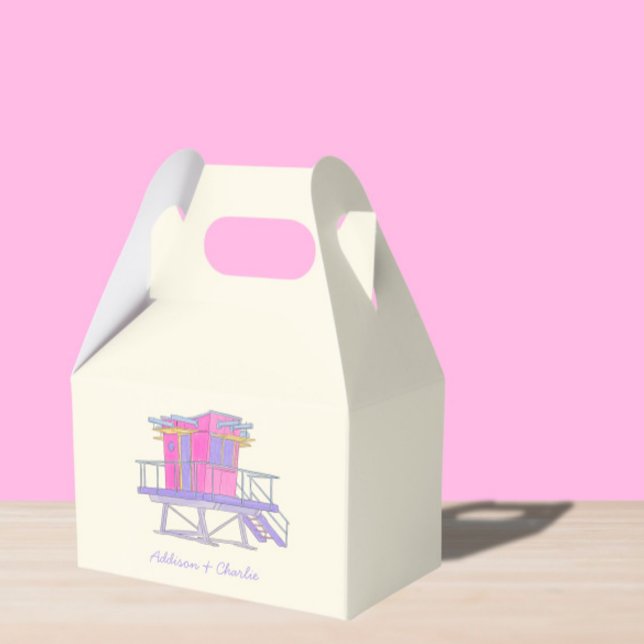 Caixinha De Lembrancinhas Miami Wedding (Criador carregado)