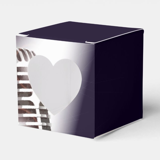 Caixinha De Lembrancinhas Microfone do Palco Retroativo (Frente)