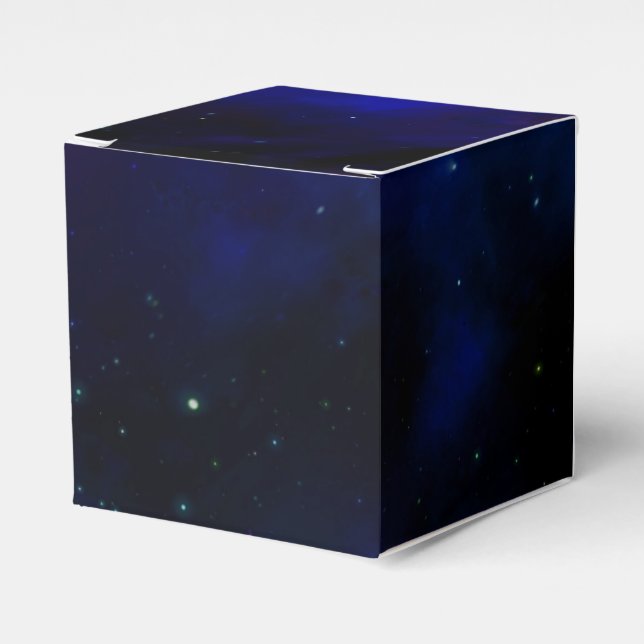 Caixinha De Lembrancinhas Midnight Blue Sky with Stars (Frente)