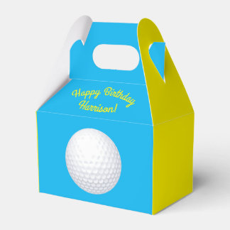Caixinha De Lembrancinhas Mini Golf Balls Festas de aniversário Kids Azul
