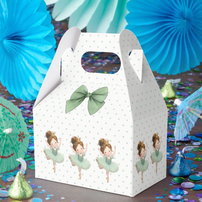 Caixinha De Lembrancinhas Mint Green Little Princess Ball Favor Box (Festa)