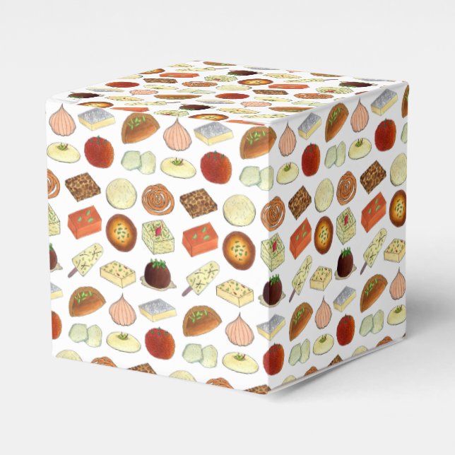 Caixinha De Lembrancinhas Mithai Indian Sweets Confectionery Desserts India (Frente)