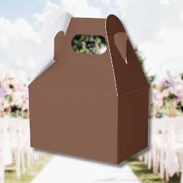 Caixinha De Lembrancinhas Mocha Brown Solid Color | Clássico | Elegante