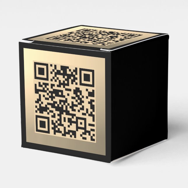 Caixinha De Lembrancinhas Modelo de código QR editável instantaneamente | Fa (Frente)