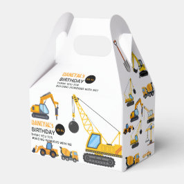 Caixinha De Lembrancinhas Modern Construction Simple Kid's Birthday