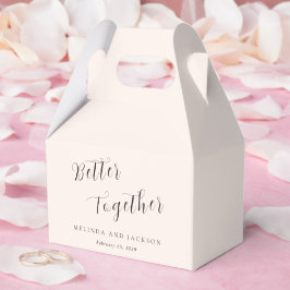 Caixinha De Lembrancinhas Modern Earthy Neutral Wedding