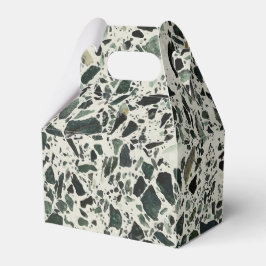 Caixinha De Lembrancinhas Modern Green Terrazzo