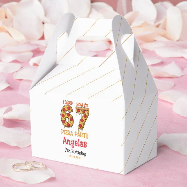 Caixinha De Lembrancinhas Modern Slice Slice Boy Six Seven Birthday Party (Casamento)