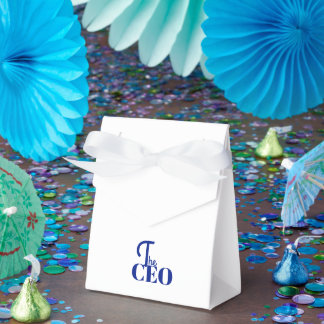 Caixinha De Lembrancinhas Moderno Minimal O CEO Azul