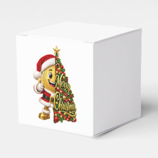 Caixinha De Lembrancinhas Moeda de Ouro Divertida Papai Noel Natal Feliz Fér