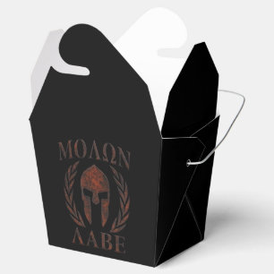 Caixinha De Lembrancinhas Molon Labe Spartan Warrior Ferro Laurels Mask