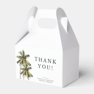 Caixinha De Lembrancinhas Mona Minimizador Palm Tree Beach Ocean Gable