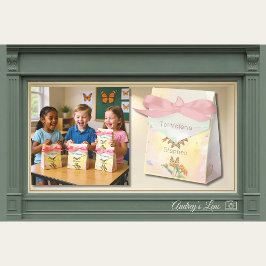 Caixinha De Lembrancinhas Monarch Butterfly Heart Watercolor Valentine